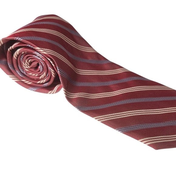 Brooks Brothers  Striped Red White Blue Silk Tie - Picture 1 of 6